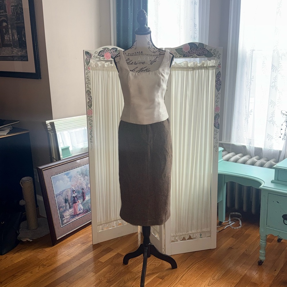 Ralph Lauren Brown Pencil Skirt